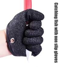 Fishing Catching Gloves Magnet Release Anti-Slip Protect Hand From Puncture Scrapes Waterproof Fishing Gloves Fishing Glove Catch Fish Anti-Slip Durable Full Finger Glove Waterproof Work Cut Resistant Left Right Apparel Protect Hand Glove - Multicolor - View 6