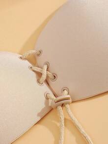 2 Pairs /1 Pair Of Strapless Invisible Bras, Reusable Folding Bras, Women's Invisible Bras, Invisible Backless Bras With Breast Stickers, Large Bras, Suitable For Most People - Multicolor - View 7