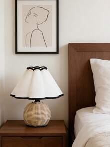 1pc USB Powered Woven Desk Lamp, Retro Style Lamp, Suitable For Bedside, Hostel, Dining Room, Camping, Minimalist Warm Light Lamp, Atmosphere Night Light