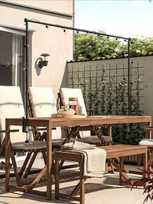 1 pieza Soporte de mesa ajustable en arco - Hecho de hierro resistente, 4 pies de alto, se extiende de 2.6 pies a 8.5 pies - Adecuado para bodas, cumpleaños, decoración festiva, sin necesidad de energía, decoración de fiestas y del hogar - Arco de fiesta duradero, diseño de calidad, exhibición festiva, excelente para entusiastas del DIY - Multicolor - Ver 3