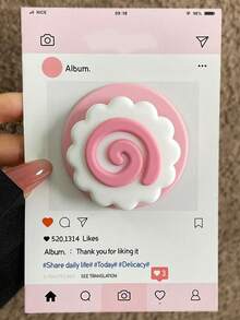 Flower Series Elements Silicone 1pc 3D Food-Shaped Magnetic Phone Holder, Cute Cartoon Silicone Fruit, Compatible With Magsafe Phones (Phone Cases), Extendable & Foldable, Suitable For Desk Viewing, February Valentine's Day Gift - Multicolor - View 5