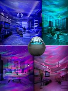 1 đèn chiếu bầu trời sao Aurora, đèn ngủ LED chiếu hình ảnh có điều khiển từ xa, cấp nguồn bằng USB, thích hợp cho tiệc tùng, phòng ngủ, sân khấu, nhà cửa, sinh nhật, ngày Valentine, trang trí phòng, đám cưới. - Nhiều màu - Xem 9