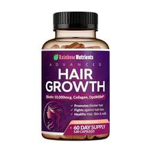 Nutrientes Rainbow Avanzados para el crecimiento del cabello, la salud de la piel y las uñas - Biotina, Colágeno - 1 paquete - Ver 11