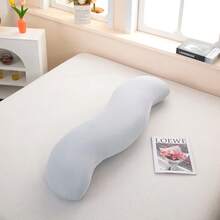 1 pieza Almohada de abrazo, Almohada de embarazo, Almohada para las piernas, Almohada lumbar, Gris claro - Gris Claro - Ver 10