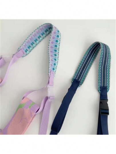 Alça de ombro extensível e removível para bolsa transversal com corrente de bolinhas, alça extensível larga em corda trançada, acessórios para bolsa.