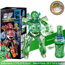 2026 New Creative Transforming Soda Machine Mecha Warrior Soda Drink Robot Prank Model, Perfect Gift For Birthday, Holiday, Valentine's Day, Collection, Easter, Children's Day, Back To School, Prank Game - Multicolor - View 12