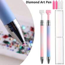 1pc Refillable Wax Rotary Dotting Pen Set - For DIY Nail Art Diamond Dotting And Other Diamond Painting Accessories And Tools. Designed For Quick Picking Of Beads And Gems. - Multicolor - View 9