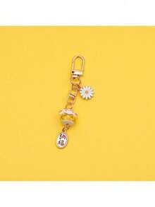 1pc Elegant & Fashionable Cute Maneki-Neko Keychain Pendant, Popular Ceramic Charm Accessory For Women Backpack - A - View 10