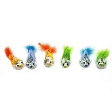 1/3pcs Feather Cat Teaser Wand With Powerful Suction Cup, Strong Suction, Pet Feather Bell Replacement, Firmly Attached To Floor, Interactive Cat Toy, Suitable For Indoor Play And Exercise, No Battery Required - Blue - View 5