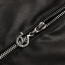 Puma 男士皮質夾克 RACE-AHEAD-PU-JKT 黑色有型挺闊撞色經典賽車服 酷 撞色拼接 立領輕盈休閒運動開襟外套636031-01 - 黑色 - 查看 7