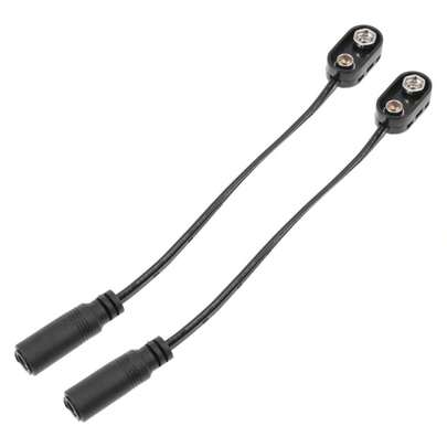 FAVOMOTO 2pcs Lightweight Effector Cable For Musical Instruments Practical Battery Wire For Home School And