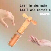 3-In-1 Handheld Mini USB Rechargeable Fan With Power Bank & Flashlight, Portable Pocket Design For Travel, 1200mAh Battery Capacity - Multicolor - View 9