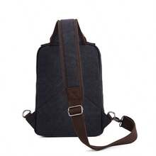 1pc Vintage Canvas Multi-Functional Double Shoulder Bag Backpack, Casual Travel Backpack, Fashion Versatile Bag, Multifunctional Backpack Handbag Chest Bag - Multicolor - View 5