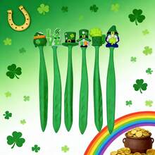 12pcs/24pcs Cartoon Patrick Series Erasers, High-Quality Large Hole Design, Clean & Smudge-Free, Suitable For Students, Classroom Rewards, Holidays, Gifts, Office Supplies - Patrick's Skin Randomly Distributed - View 3