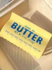 Cute Butter Shaped Hair Claw Clip, Novelty Food Design Acrylic Hair Clamp, Fun Yellow Butter Bar Hair Accessory For Girls Women, Non-Slip Jaw Clip For Daily Wear & Unique Styling