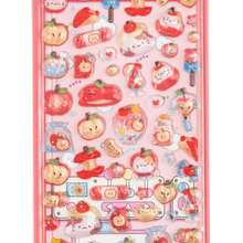 3D卡通贴纸，学生奖励，节日礼物，柔软可爱DIY手机壳，笔记本，摇摇玩具，3D浮雕可爱系列贴纸 - 彩色 - 查看 11