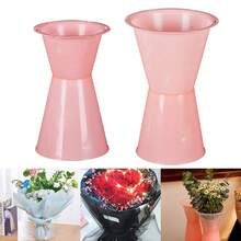 1个塑料花卉包装内衬植物支架包装材料固定花束摆放底座花卉配件 - 彩色 - 查看 3