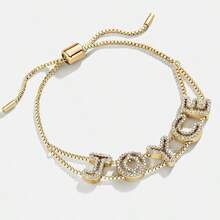 5pcs/1pc Gold And Silver Letter Beads, Used For Jewelry Making, 28 Styles Of Gold A-Z Letter Brass Bead Set, Including Gold And Silver Bracelets, Suitable For Bracelet Making Valentine's Day, Ramadan To Give To Friends - Multicolor - View 5