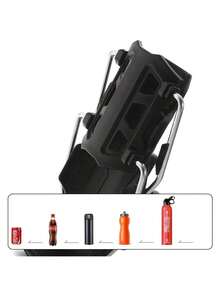 自行车水壶架，摩托车和电动滑板车通用杯架，自动紧固，超级坚固。适用于 32-71 毫米水壶！骑行必备，0.6-1.56 英寸可调节夹具 - 彩色 - 查看 3