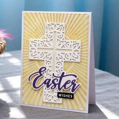 Troqueles de corte en forma de cruz creativos, plantillas de estarcido para álbumes de recortes DIY y tarjetas de felicitación, herramientas para hacer tarjetas, plantillas de corte de papel para manualidades, plantillas de troquelado para hacer tarjetas de regalo.