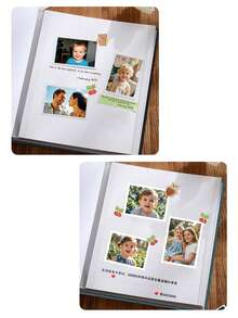 FEILIYA Large Self-Adhesive Photo Album 4x6 5x7 8x10 Scrapbook Album DIY, Gift For Mom, Family, Baby And Wedding, With Metal Pen And Plastic Board - Multicolor - View 10