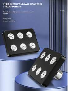 Multi-Function High Pressure Shower Head Set - Features Anti-Clogging Technology And Flow Control, Compact Design For Easy Installation, Provides Excellent Storage Solution For Bathroom, Durable ABS Material, Easy To Install - Multicolor - View 4