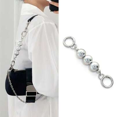 1个包带延长器，钱包配件，包包金属肩带扣腋下包包延长链，可用作包包装饰或替换肩带，理想的情人节礼物，包包挂饰配件，教师节礼物