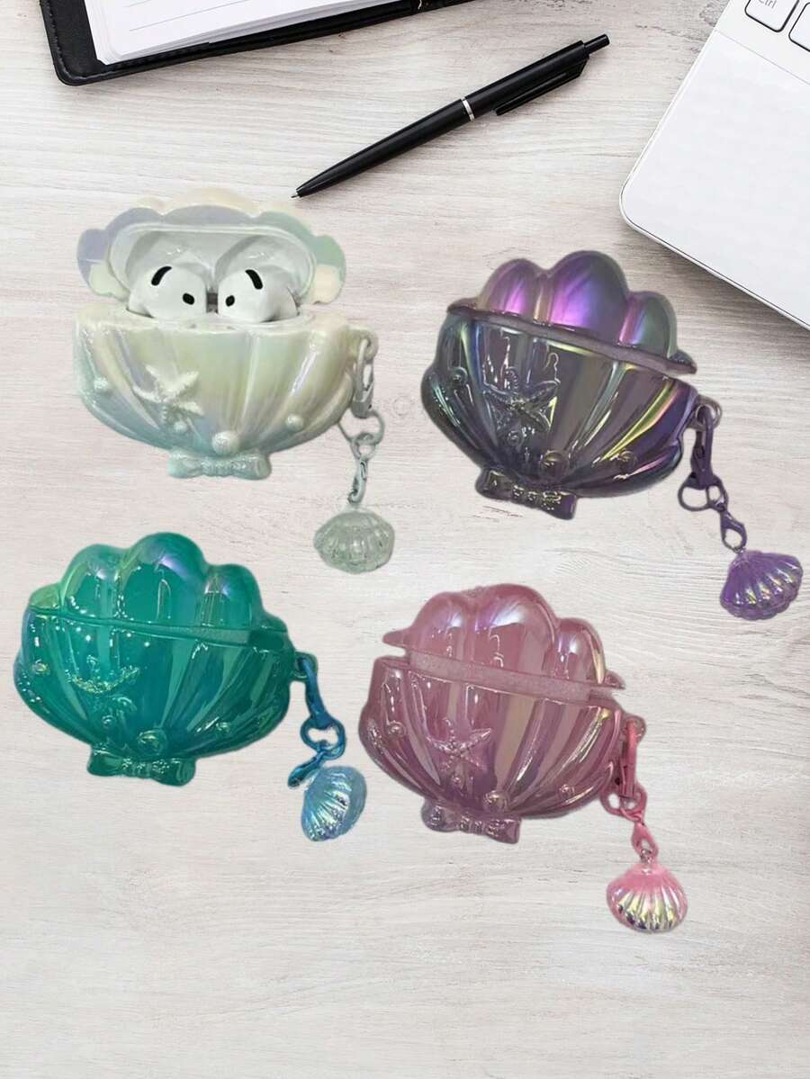 闪亮贝壳造型无线蓝牙保护壳，兼容 4/3、1/2、Pro 第四代 - 彩色 - 查看 1