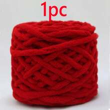 1pc/100g Chunky Single Ply Yarn, Thick Chenille Yarn, Soft DIY Crochet & Knitting Yarn, Suitable For DIY Scarves, Bags, Slippers, Crafts, Blankets, Cushions, Approx. 100g/Pc Fluffy Velvet Yarn, Thick & Soft Chenille Yarn - Multicolor - View 45