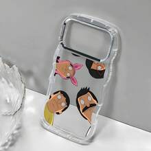 Bobs Burgers Family Fun Element-Design Phone Case, Suitable For IPhone Models 16, 15, 14 Pro Max, 13, 12, 11, XR, XS Plus Phone Cases, Made Of TPU Silicone Material, Providing Shock And Drop Protection, With Drop Protection Function, And Has A Very Good Hand Feel. It Is The Most Suitable Gift For Family, Friends, And Loved Ones. - CZ55 trong suốt - Xem 3