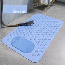 5 Colors Optional, Bathroom Non-Slip Massage Mat, Hotel Shower Floor Mat, Bathroom Carpet, Household Bath Mat - Màu kaki 1 - Xem 10