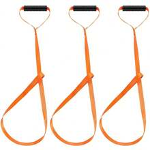 3Pcs Deer Drag Harness, Orange Deer Puller Sled Rope With Self-Lock Loop And Easy-To-Grip Handle Deer Pull Strap Hunting Gear And Accessories For Men Hunting - Orange - View 12