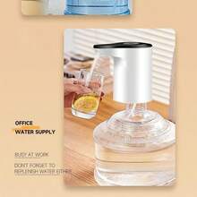 Water Pump For 5 Gallon Bottle, USB ChargingAutomatic Water Dispenser With Rechargeable Battery, Portable Electric Drinking Water JugPump For Home, Kitchen, Living Room, Office,Camping - Black - 黑色 - 查看 4