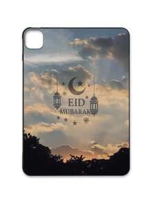 Eid Mubarak Crescent Moon, Star, Islamic Lantern, Geometric Pattern Matte Shockproof IPad Case, Tablet Accessories, Religious Gifts, Compatible With IPad 10th Generation/IPad A16/Kindle/IPad 11th Generation - Black - View 38
