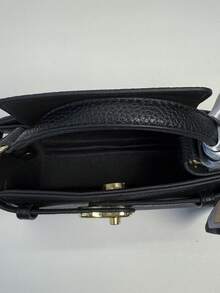 时尚女士手提包，高品质通勤托特包，斜挎单肩包，带围巾 - 彩色 - 查看 8