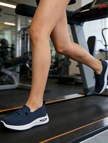 Zapatos casuales nuevos y cómodos para mujeres, con caja de punta ancha, adecuados para madres de mediana edad y ancianas - Azul zafiro - Ver 5