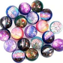 6pcs/Set Colorful Space Theme Bouncy Balls, 32mm Assorted Space Bouncy Balls, Suitable For Party Favors, Christmas Stocking Stuffers - Multicolor - View 3
