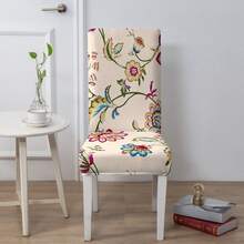 1/2/4/6pcs Waterproof Printed Chair Covers, Suitable For Home Or Party, All Season - Multicolor - View 10
