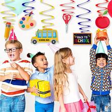 Set de 6 piezas Decoraciones colgantes en espiral para fiesta de regreso a clases para el hogar, la escuela, el aula, fiesta de regreso a clases - Multicolor - Ver 6