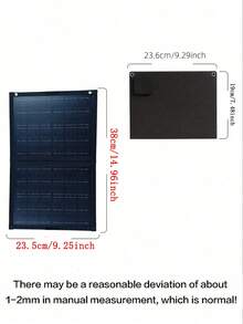 2-In-1 Portable Solar Panel Charger, Foldable, 30-50W Output, USB Port, Universal Charging, 36V Voltage, Solar Power Charging For Phones And Accessories, Travel Friendly - Multicolor - View 6