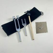 2件套铝制音叉，声频匹配脉轮平衡器，瑜伽练习工具 - 彩色 - 查看 3