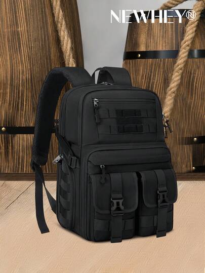 NEWHEY Camera Bag Backpack For DSLR/SLR/Mirrorless Camera Bags For Photographers 15.6 Inch Waterproof Tactical Photography Backpack Case With Rain Cover & Tripod Holder