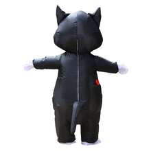 成人黑猫充气服装，卡通玩偶服装，节日派对表演道具，行走玩偶服装 - 彩色 - 查看 5