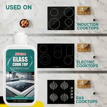 [2026 New] 1PC Glass Stove Cleaner & Polish - Non-Scratch, Stubborn Stain & Heavy Grease Remover For Kitchen Surfaces - Nước lau kính bếp - Xem 3