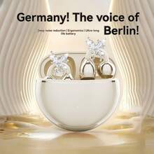 通勤族首选！这款开放式耳机设计优雅，搭配精致的蝴蝶配件，适合户外佩戴。Type-C 快充节省时间，超长续航支持全天通勤，实时电量显示，带来沉浸式聆听体验！ - 精美蝴蝶配件耳夾式耳機 - 查看 4