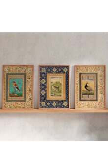 3 szt. – plakaty inspirowane stylem vintage art déco z motywami kwiatowymi, bezramkowe, tusz na płótnie, klasyczne, nowoczesne wydruki ptaków i dzikiej przyrody w stylu anime do salonu, sypialni, łazienki, sali lekcyjnej, estetyczne do wnętrz i na zewnątrz, sezonowe dekoracje ścienne, idealny prezent na parapetówkę i święta - Wielokolorowe - Zobacz 1