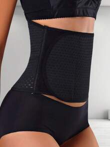 2pcs Women's Adjustable Buckle Waist Trainer, Breathable Waist Cincher, Slimming Body Shaper - Multicolor - View 3