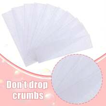 Maitys Eyebrows Small Wax Strips Kit Hair Removal Paper Facial Strips Epilating Pads For Women Men Eyebrow Body Face Arms Lip, 0.4 X 2.4 Inches, White, Wax Not Included(200 Pieces) - Màu A - Xem 4