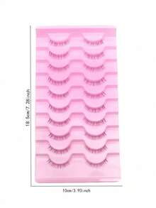 10 对裸妆下睫毛，活力漫画风格，日系少女甜美可爱，清纯无胶下睫毛。 - 黑色 - 查看 5