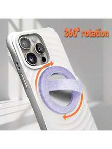 1pc Liquid Silicone Magnetic Ring Holder, MagSafe Magnetic Ring Holder Compatible With Iphone17case Pro And 16 Pro, Back-Mounted Clip For Smartphone Grip, Phone Grip ,Pop Soket,MagSafe Phone Grip Magnet, Popsoket For Phone,Popsoket - Multicolor - View 4